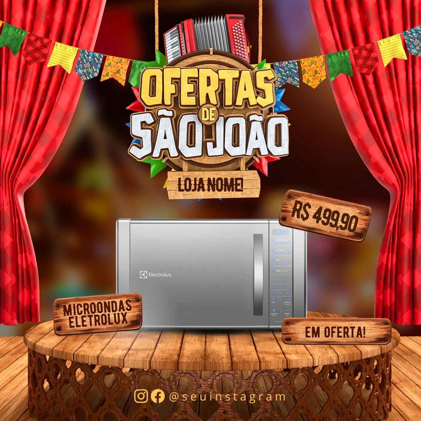 90 Modelos de Artes para Festa Junina - Editável com Canva 8