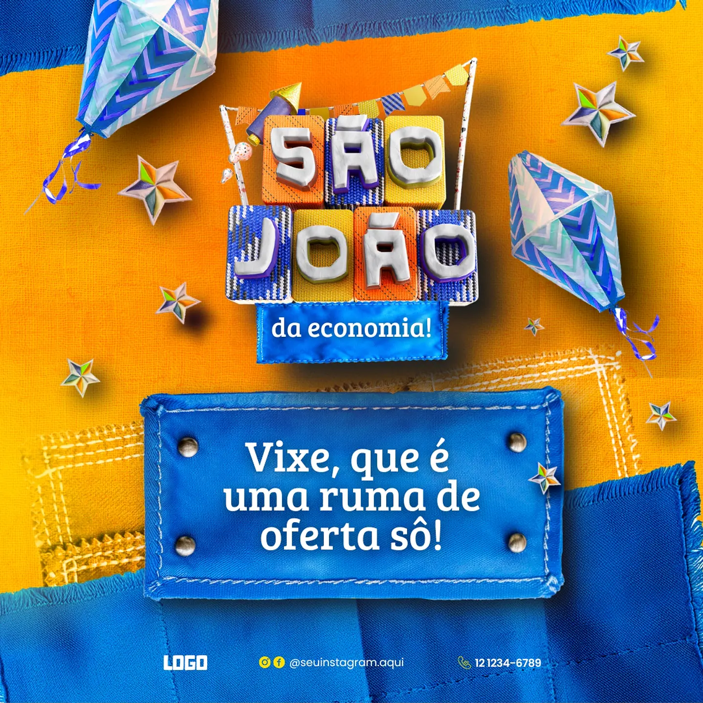 90 Modelos de Artes para Festa Junina - Editável com Canva 11