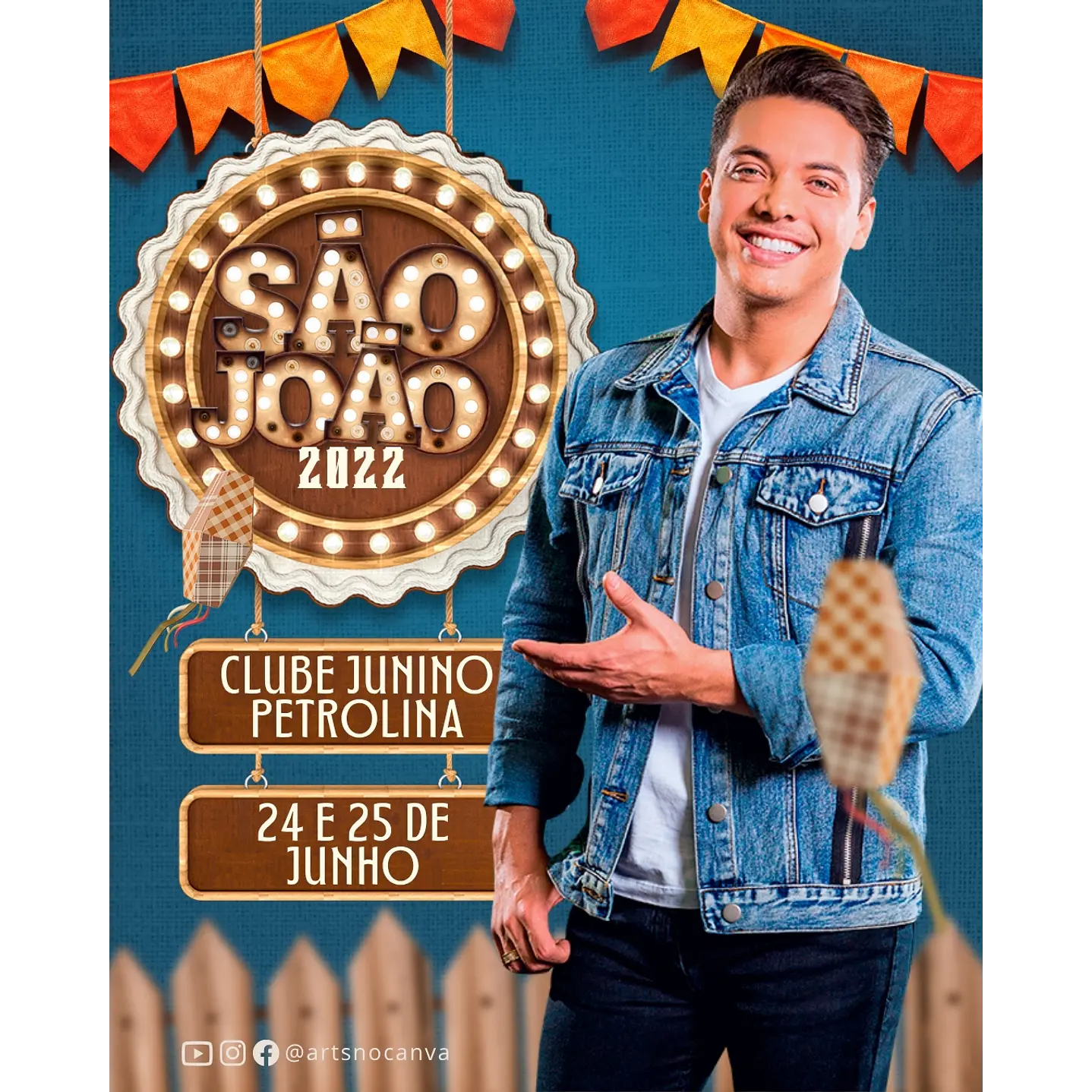 90 Modelos de Artes para Festa Junina - Editável com Canva 19