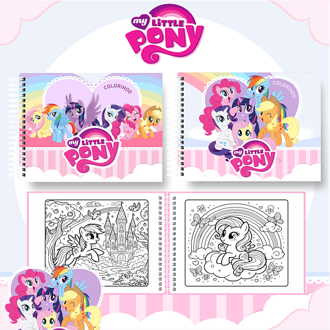 Livro de Colorir My Little Pony em PDF Digital para Imprimir