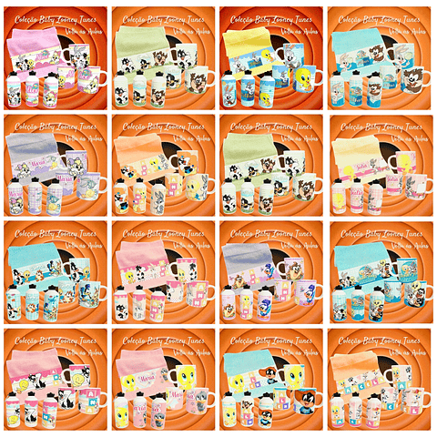 Kit Sublimação Baby Looney Tunes para Produtos Personalizados 