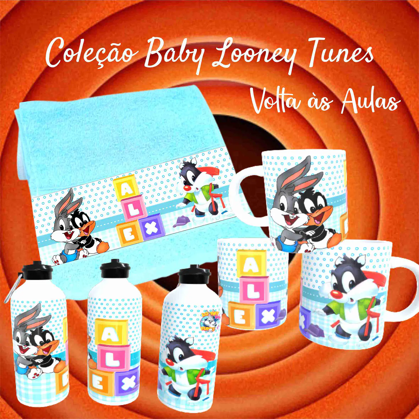 Kit Sublimação Baby Looney Tunes para Produtos Personalizados  3