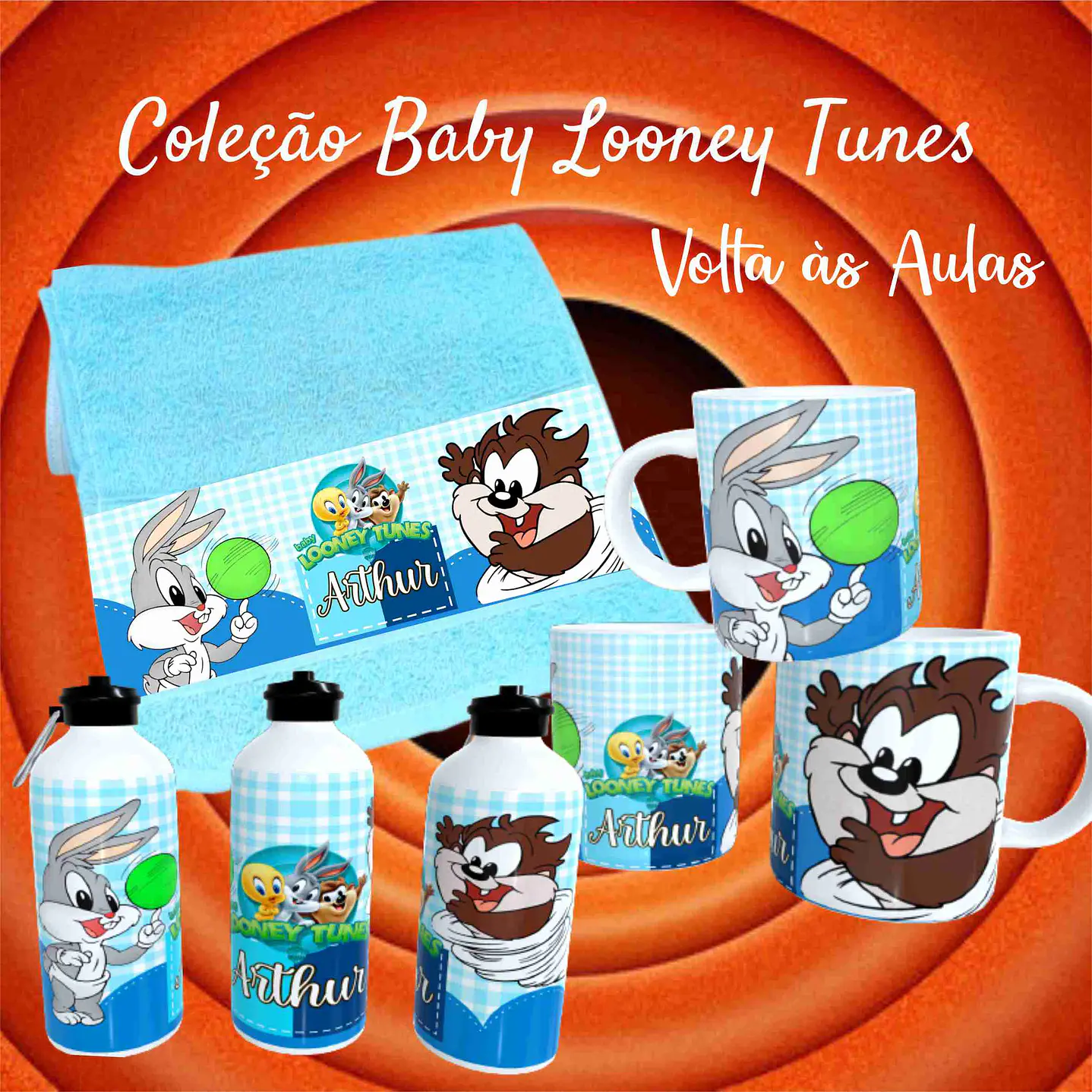 Kit Sublimação Baby Looney Tunes para Produtos Personalizados  22