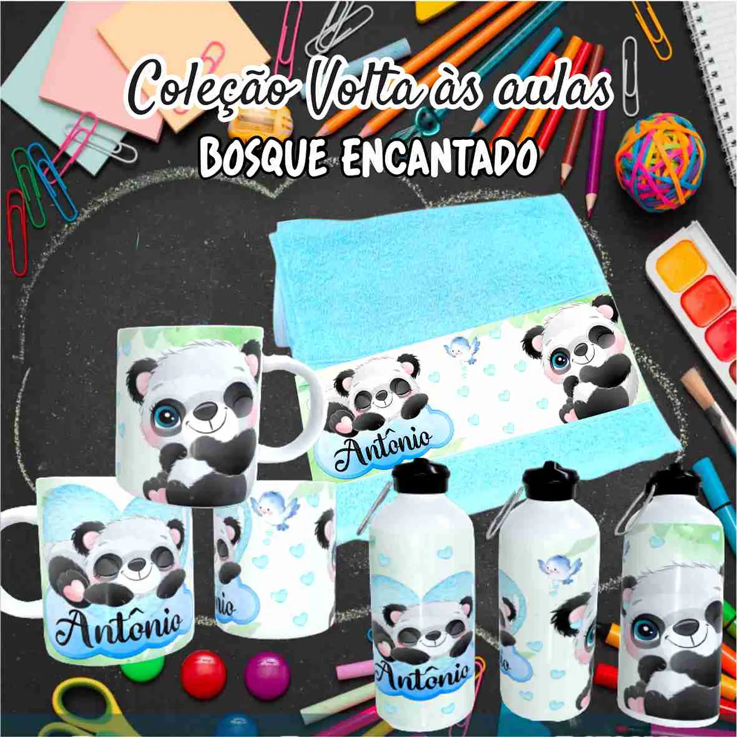 Kit Digital Bosque Encantado  Sublimação - Volta às Aulas 3