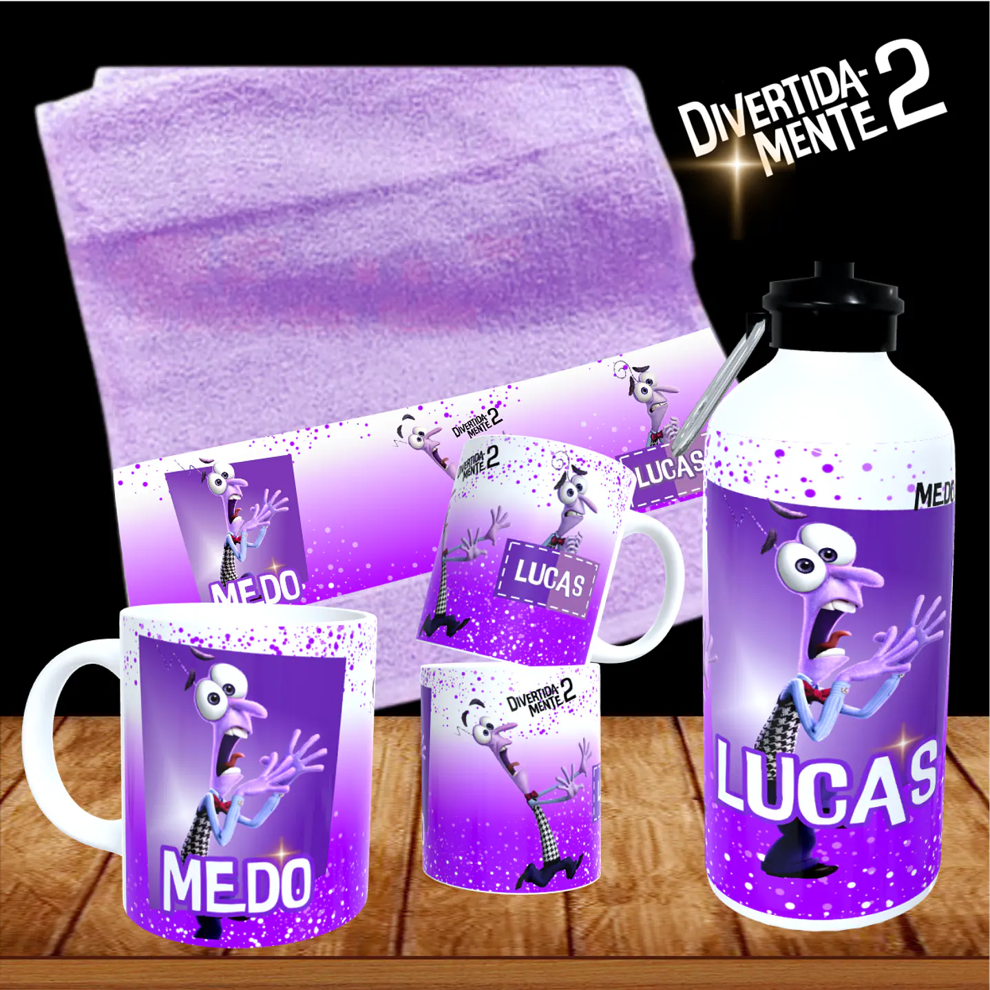 Kit Digital Divertidamente 2 Sublimação - Volta às Aulas 7