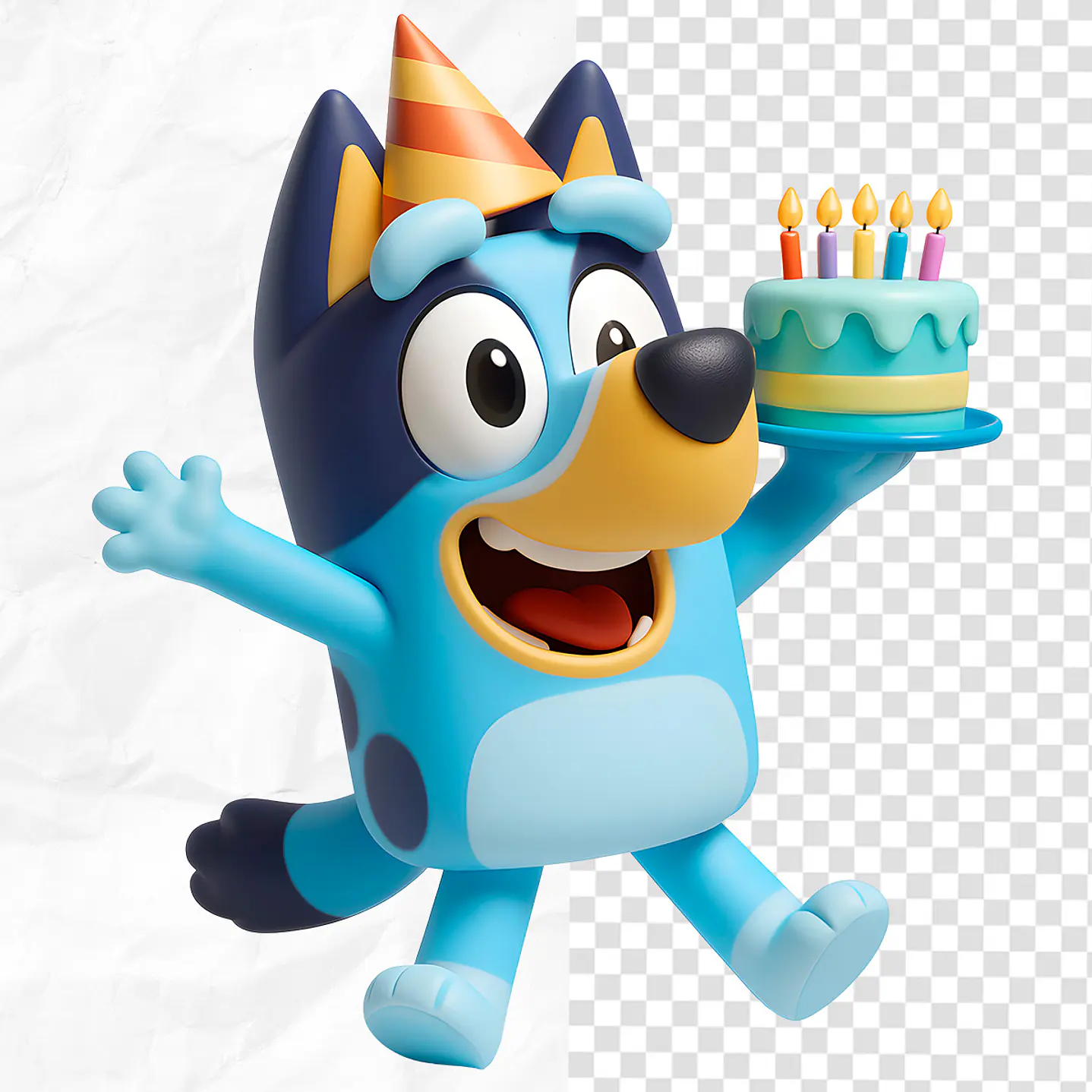 Kit Digital Bluey 3D - PNG + Fundos Exclusivos 3