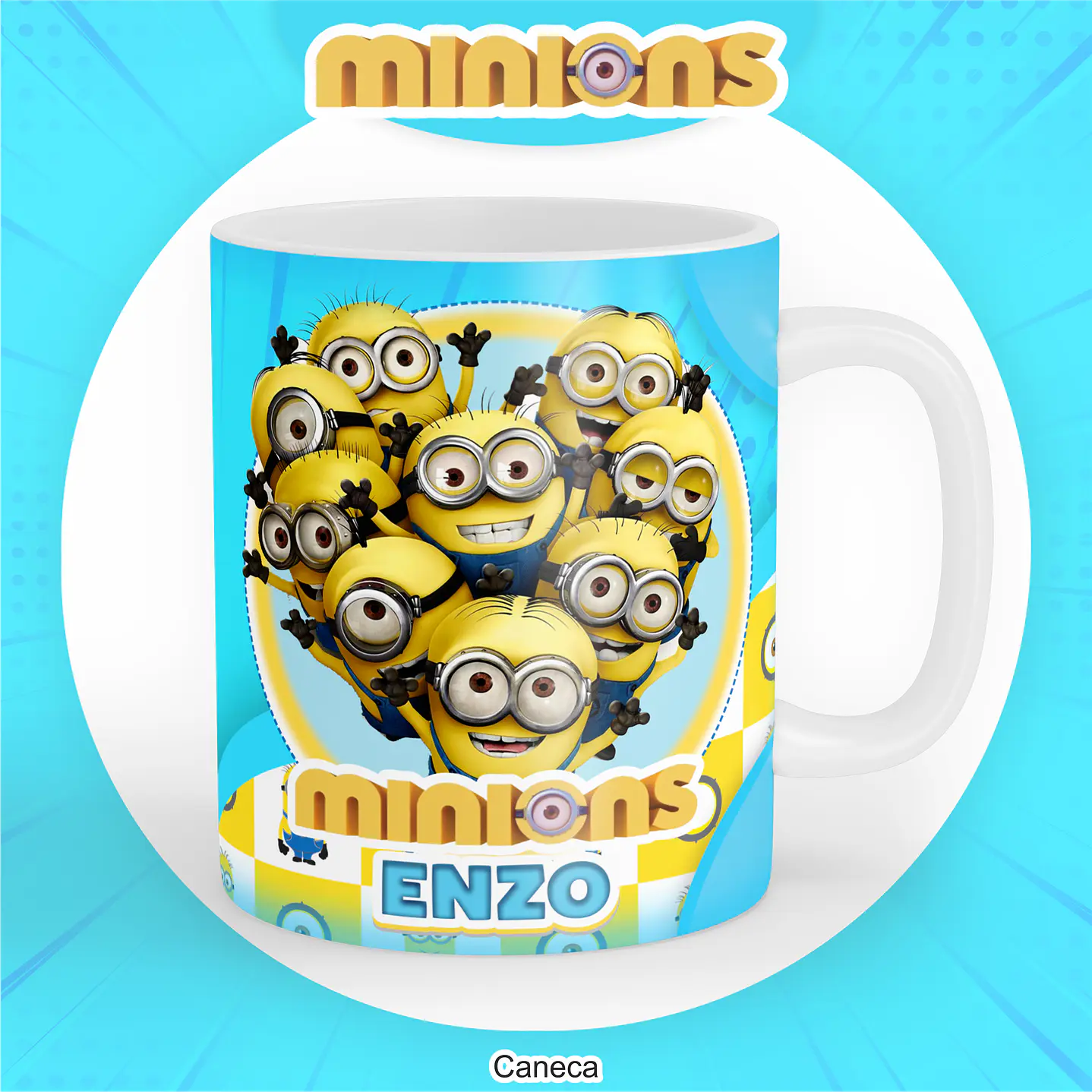 Kit Digital Encadernação Minions - Volta às Aulas Completo 7