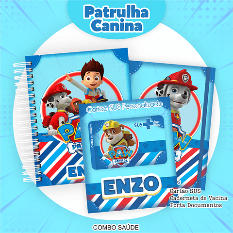 Encadernação Patrulha Canina Menino - Volta às Aulas