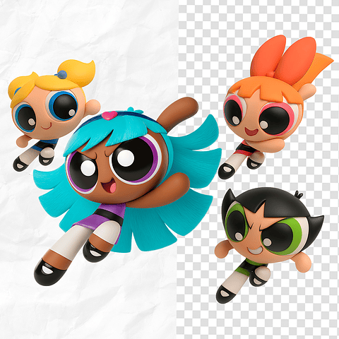 Kit Digital As Meninas Superpoderosas 3D