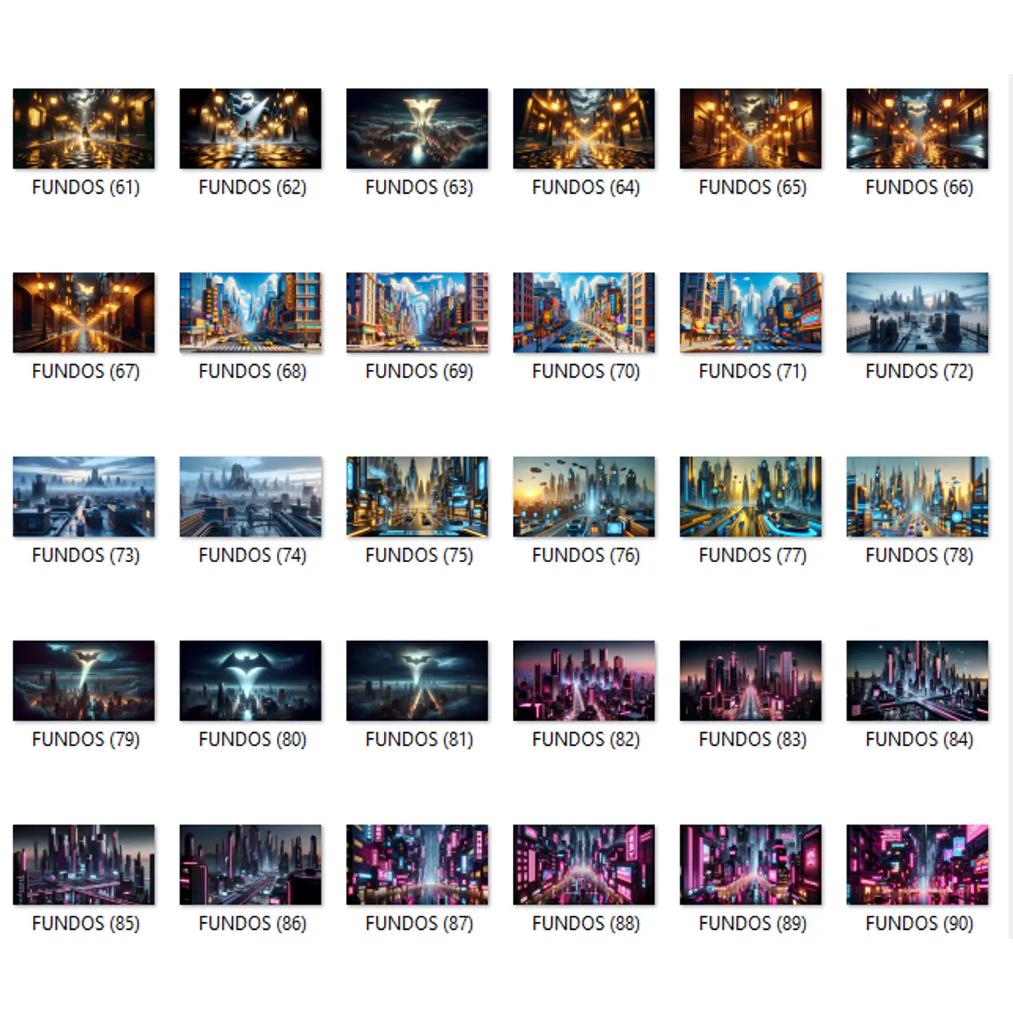 Kit Digital BatGirl Imagens PNG 8