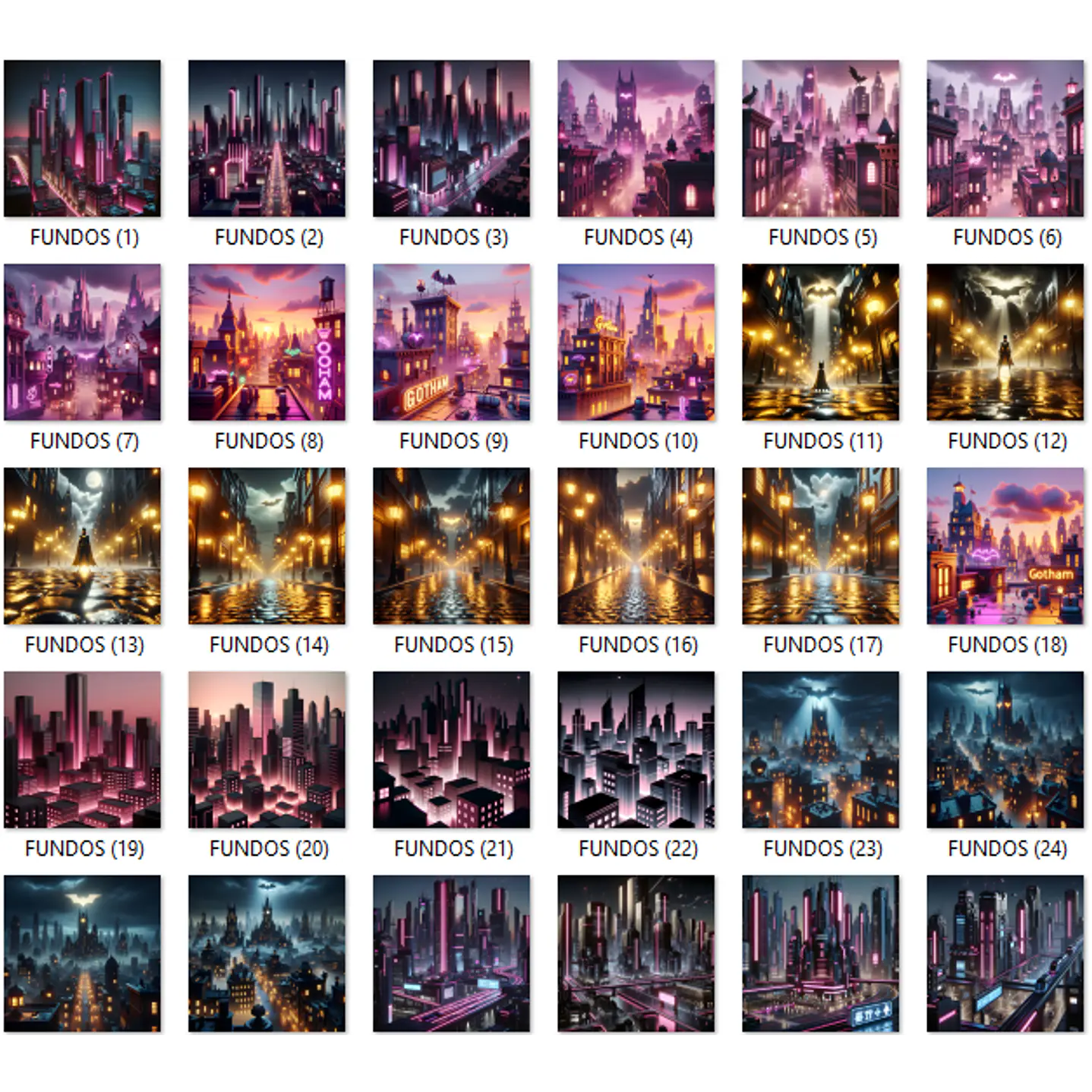 Kit Digital BatGirl Imagens PNG 4
