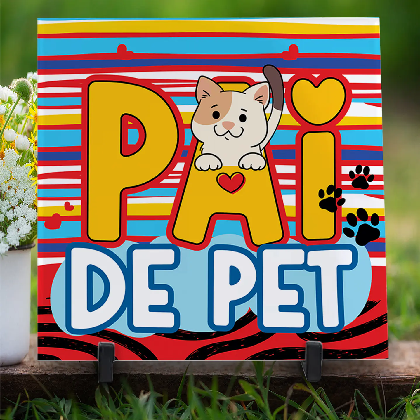Kit Digital Dia dos Pais 11 Artes Exclusivas para Azulejos  2