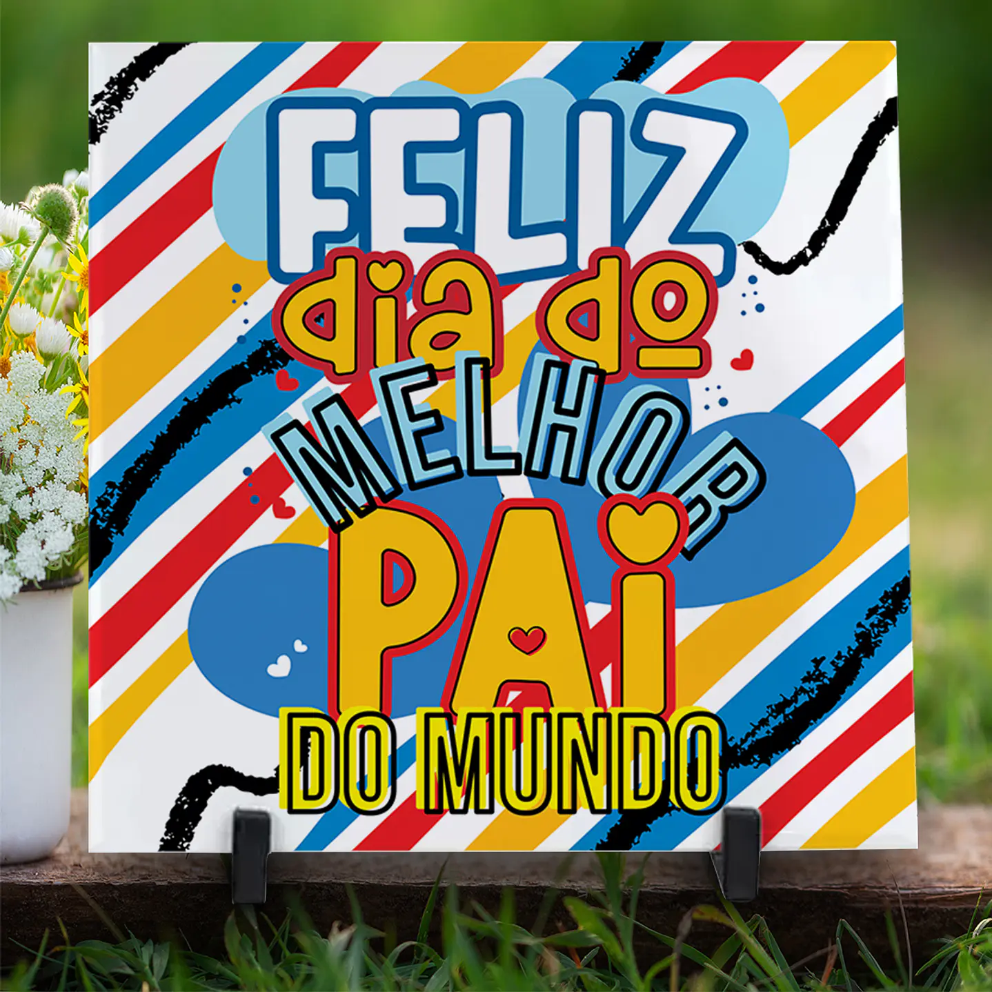 Kit Digital Dia dos Pais 11 Artes Exclusivas para Azulejos  9