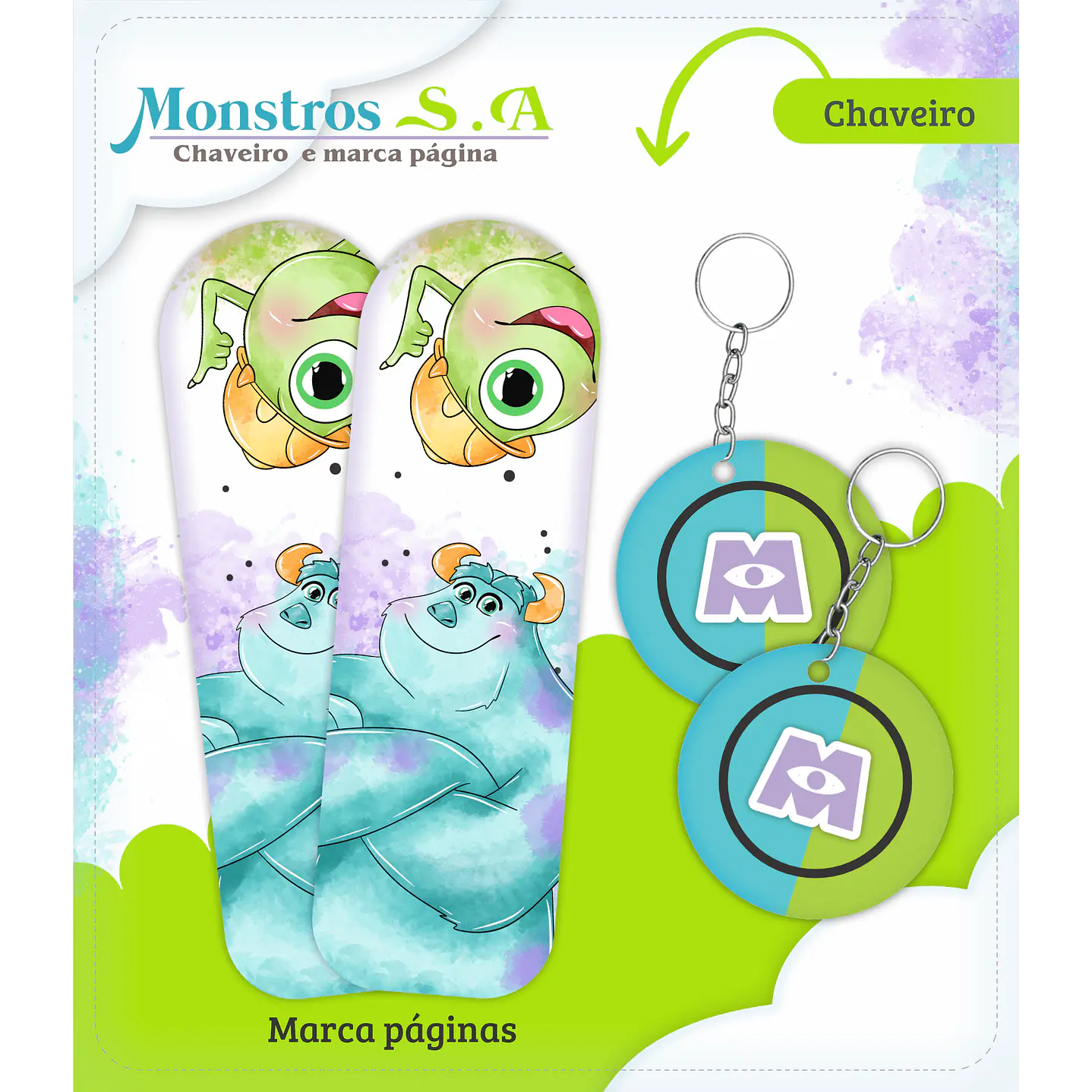 Kit Digital Monstros S.A. Caderneta de Vacina 3