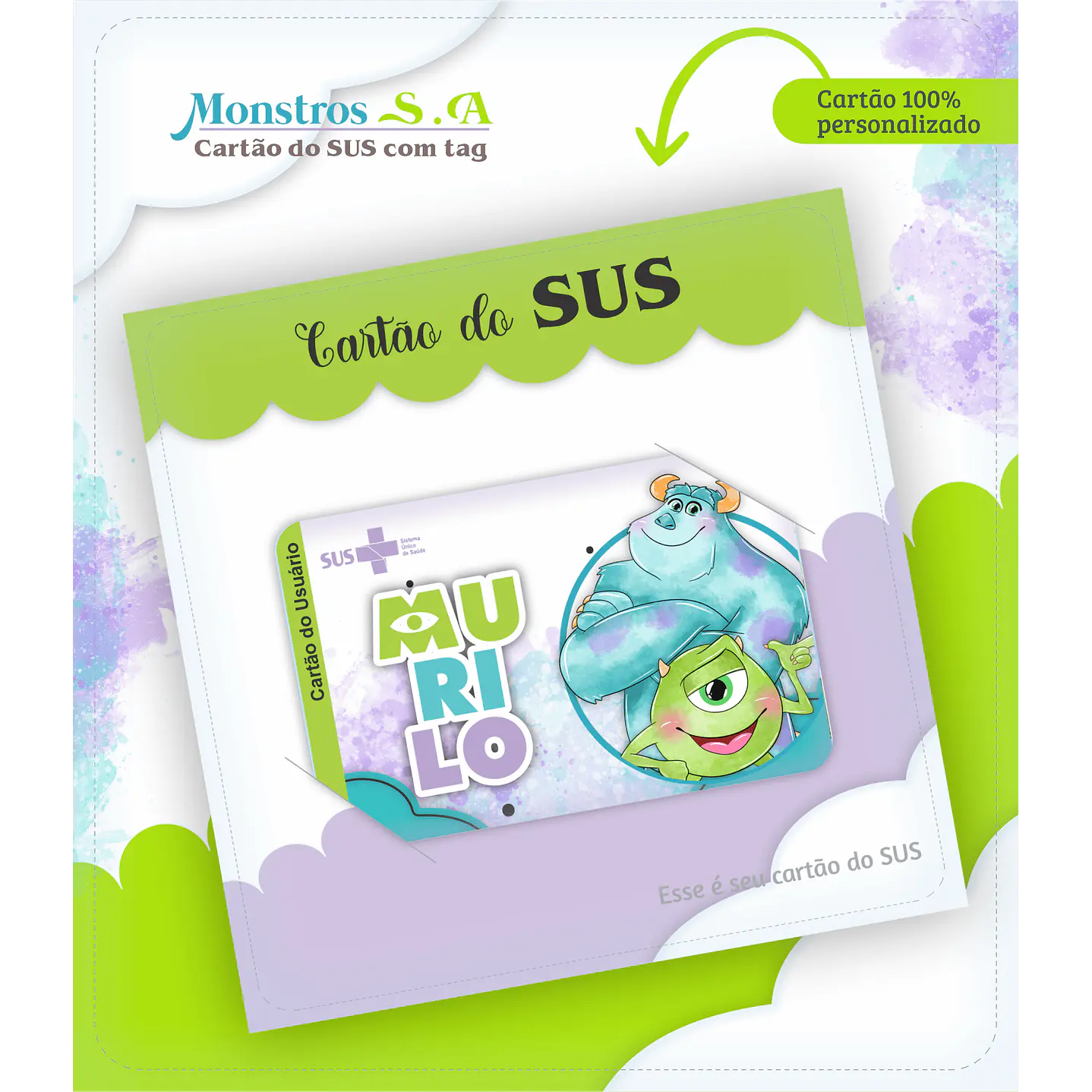 Kit Digital Monstros S.A. Caderneta de Vacina 4
