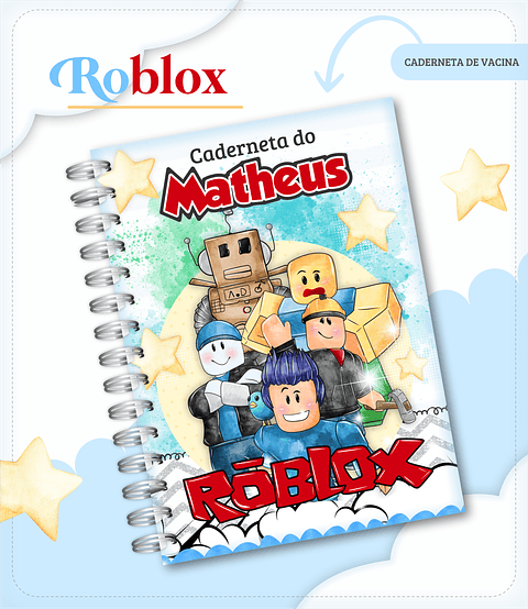 Kit Digital ROBLOX Caderneta de Vacina