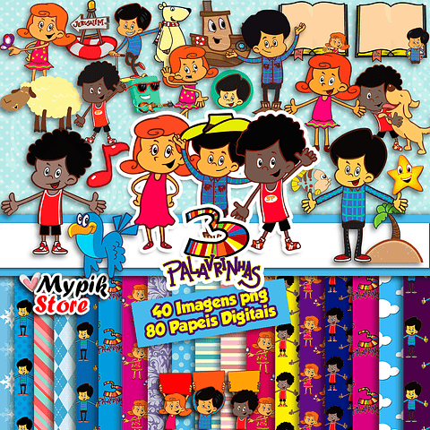 Super Digital Kit 3 Little Words Scrapbook