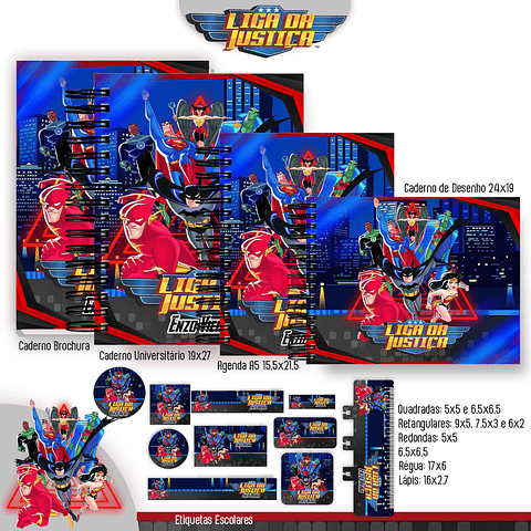 Encadernação Liga da Justiça - Volta às Aulas Completo