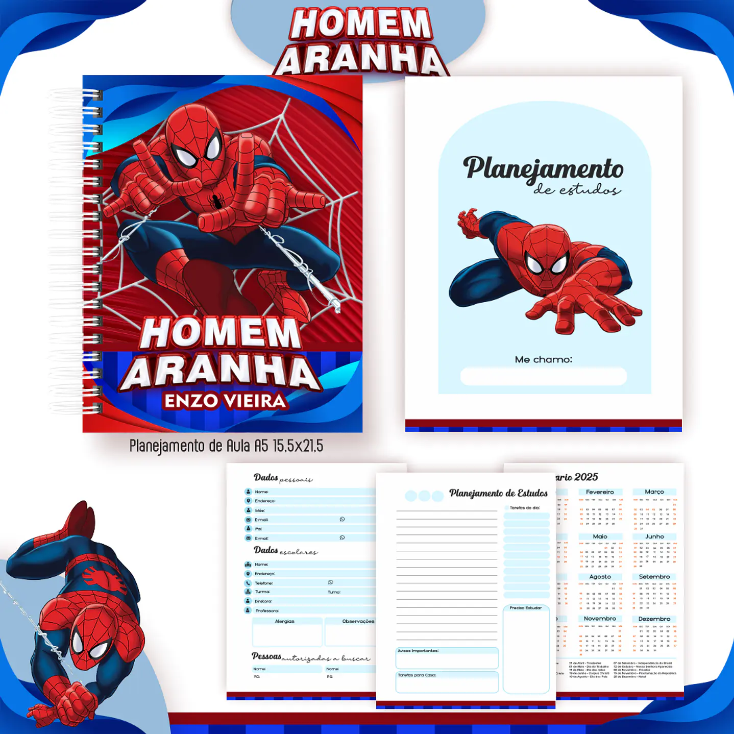 Encadernação Homem Aranha - Volta às Aulas Completo 3