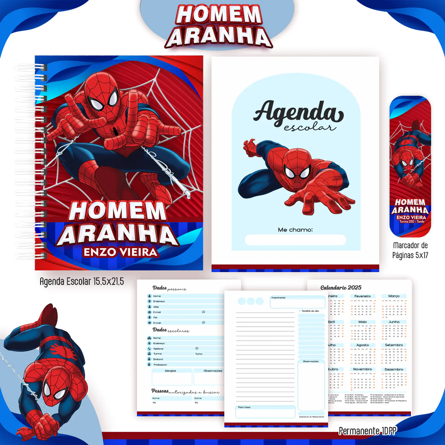 Encadernação Homem Aranha - Volta às Aulas Completo 7