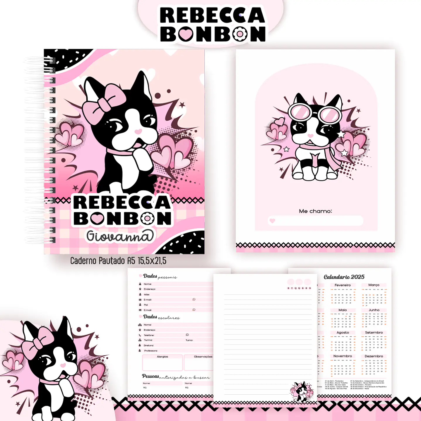 Encadernação Rebecca Bonbon - Volta às Aulas Completo 2