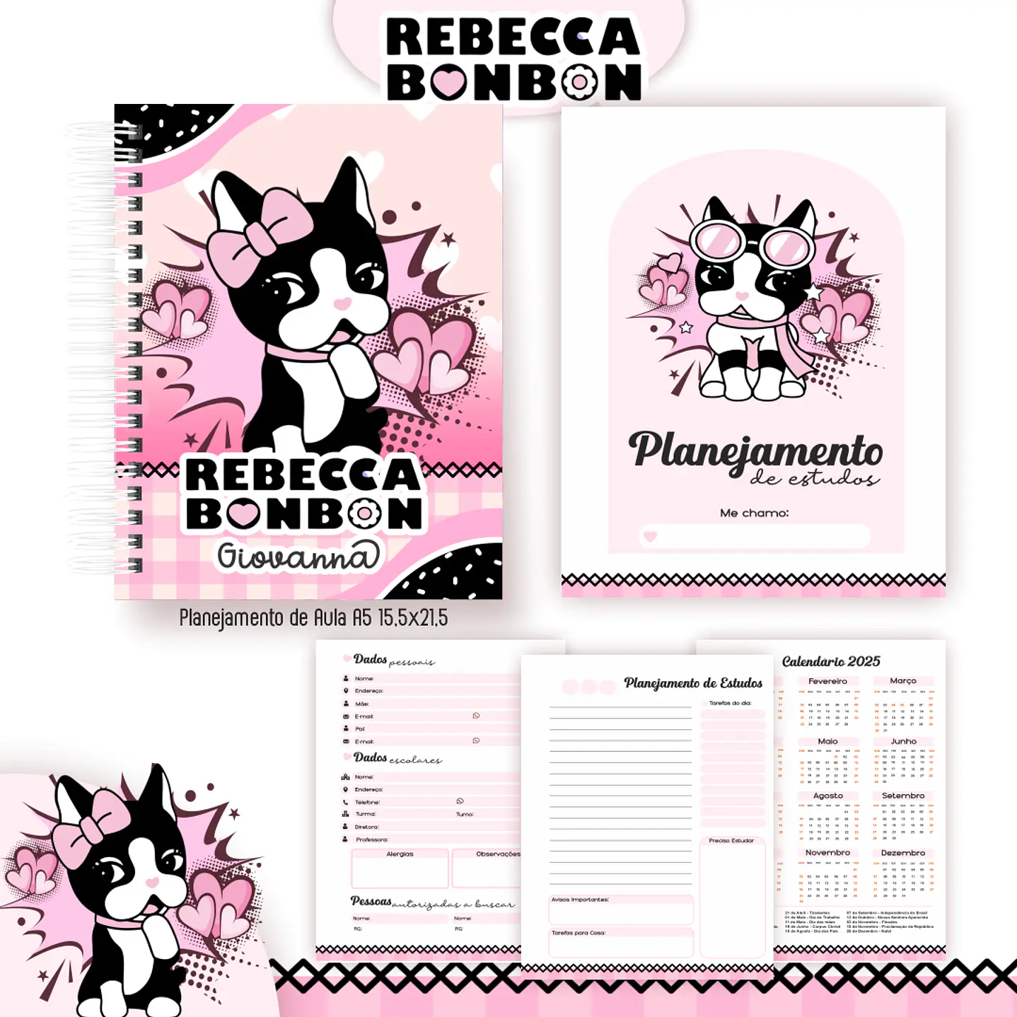 Encadernação Rebecca Bonbon - Volta às Aulas Completo 3