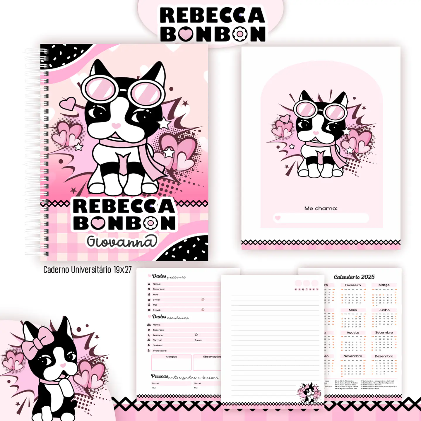Encadernação Rebecca Bonbon - Volta às Aulas Completo 4
