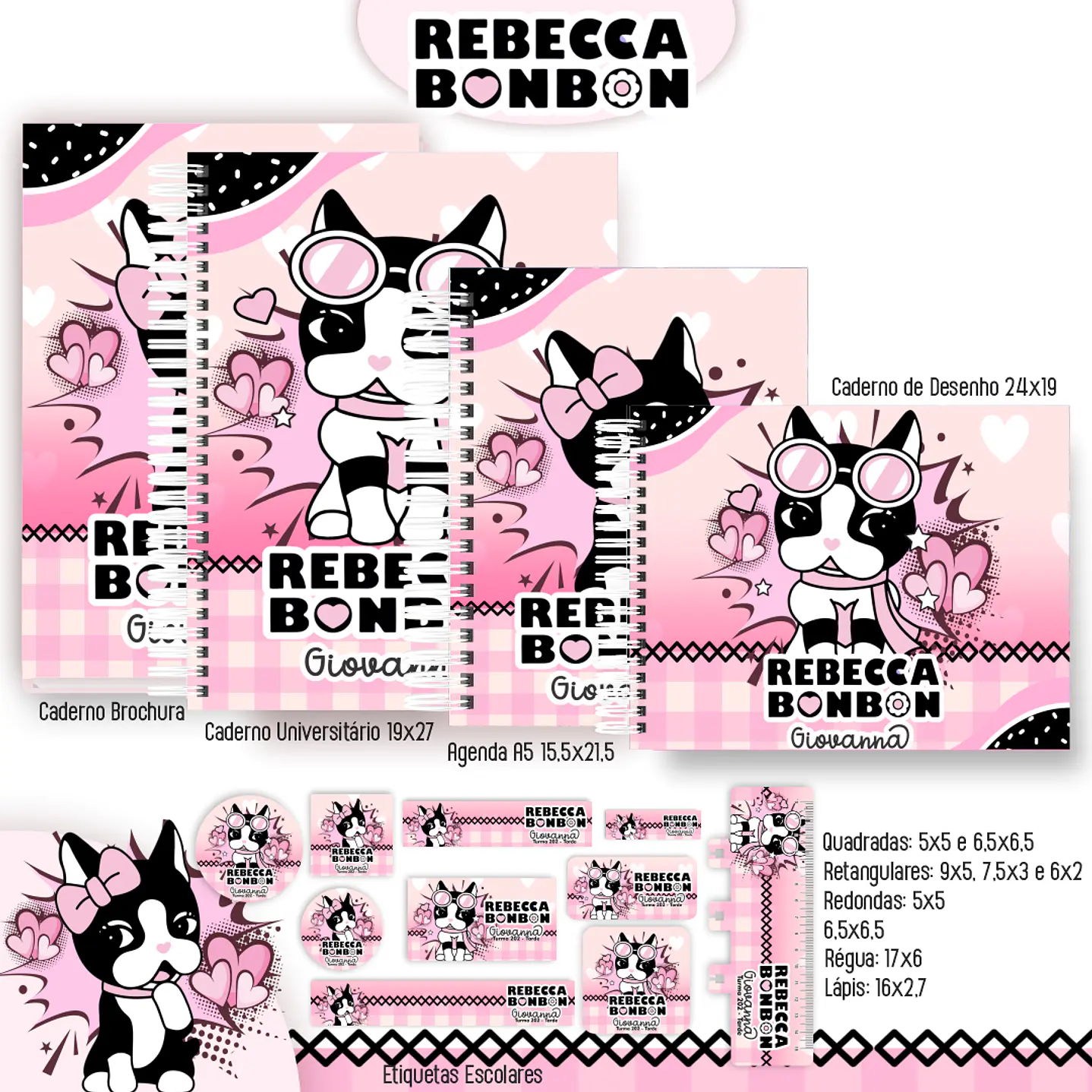 Encadernação Rebecca Bonbon - Volta às Aulas Completo 1