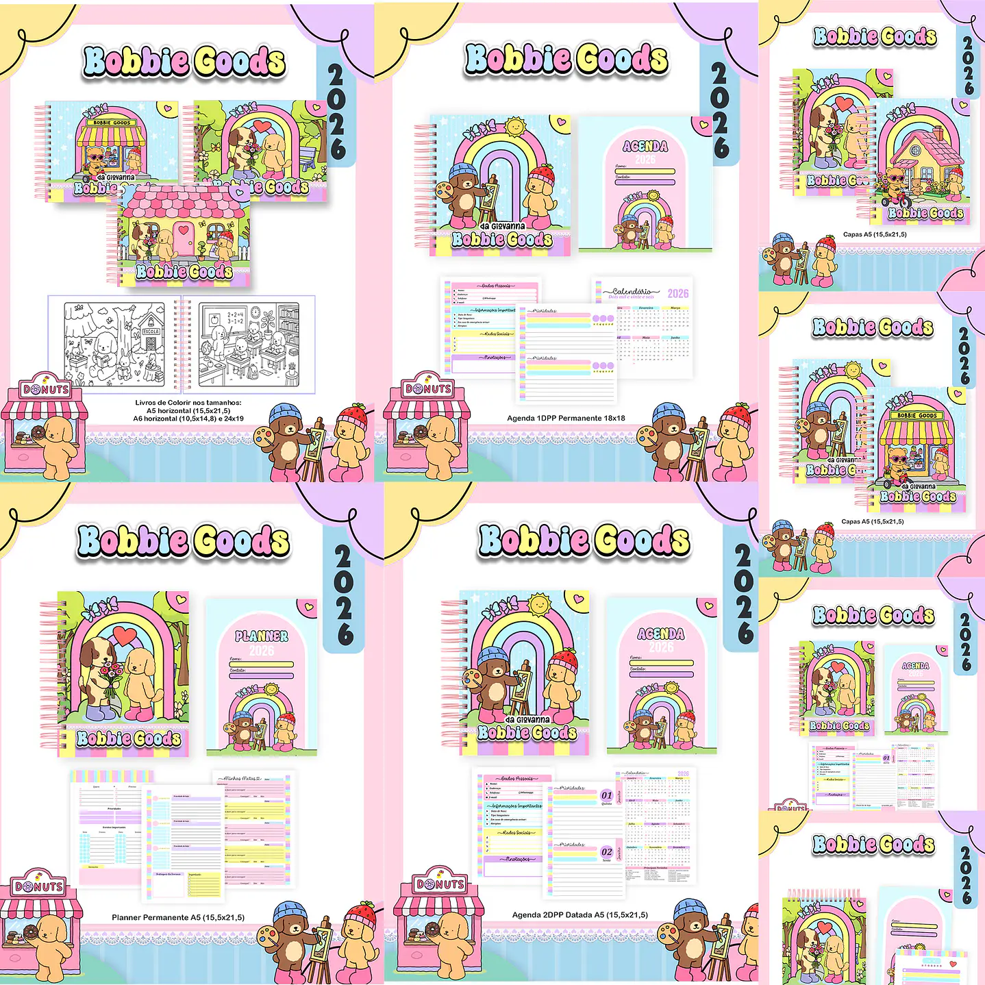 Encadernação Bobbie Goods Agendas e Planners 3