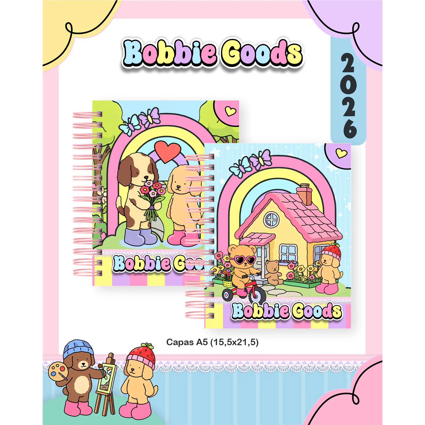 Encadernação Bobbie Goods Agendas e Planners 2