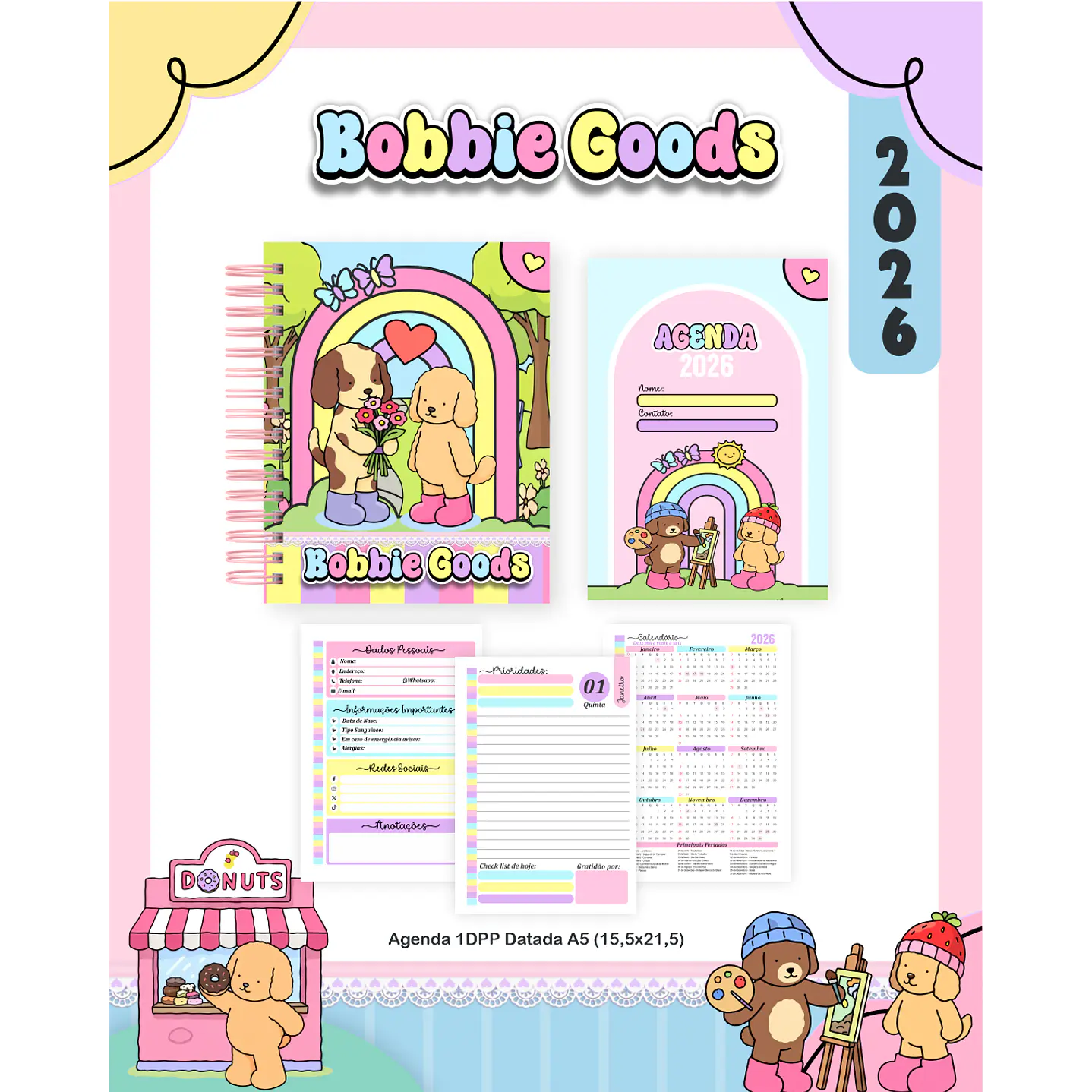Encadernação Bobbie Goods Agendas e Planners 1