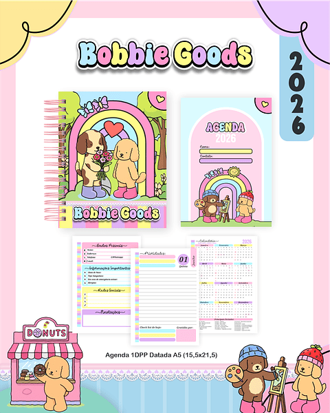 Encadernação Bobbie Goods Agendas e Planners