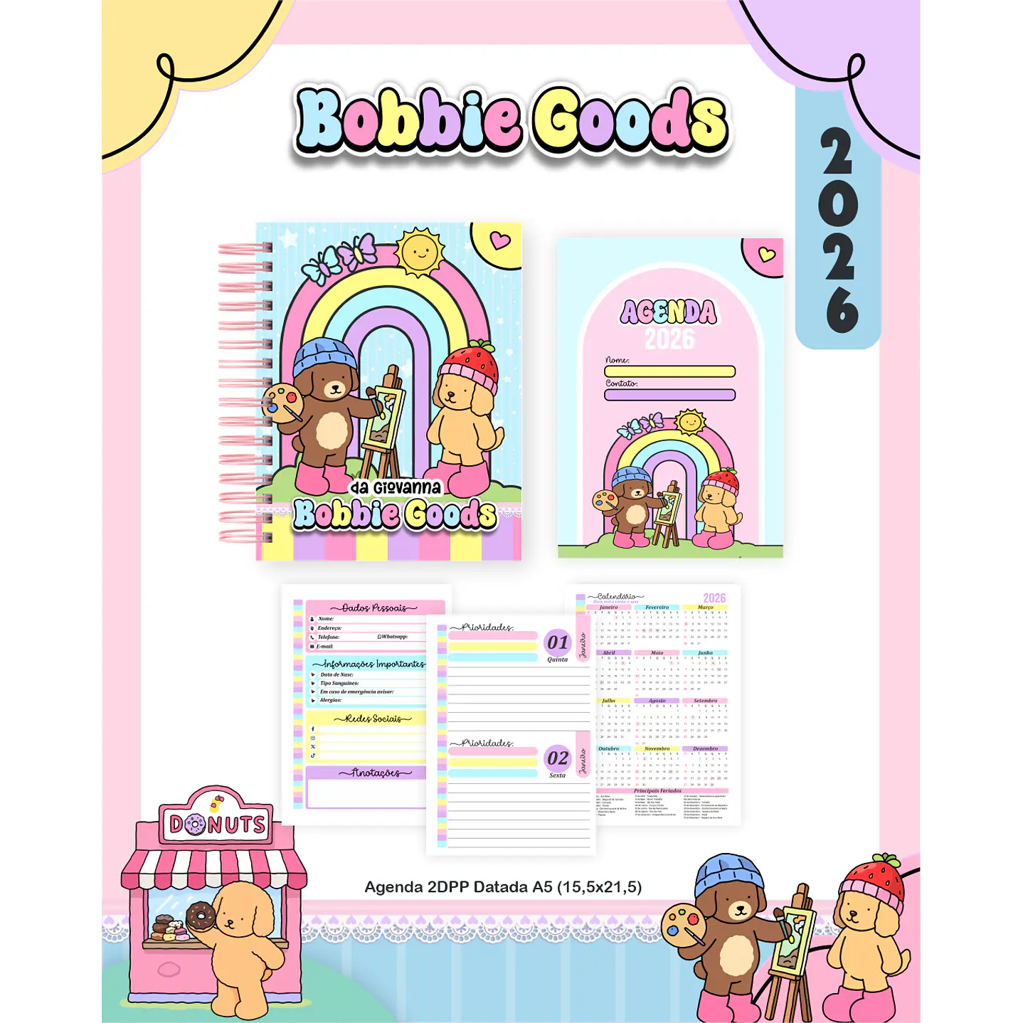 Encadernação Bobbie Goods Agendas e Planners 6