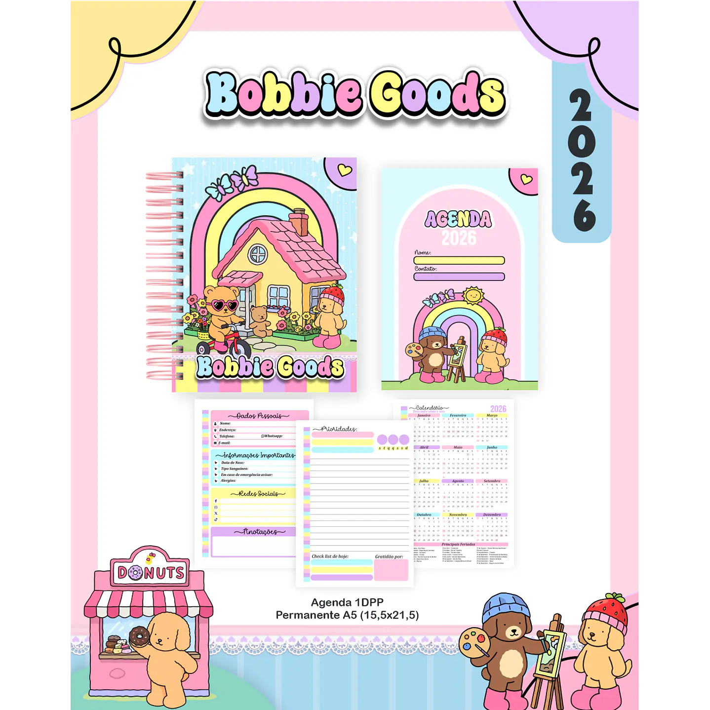 Encadernação Bobbie Goods Agendas e Planners 8