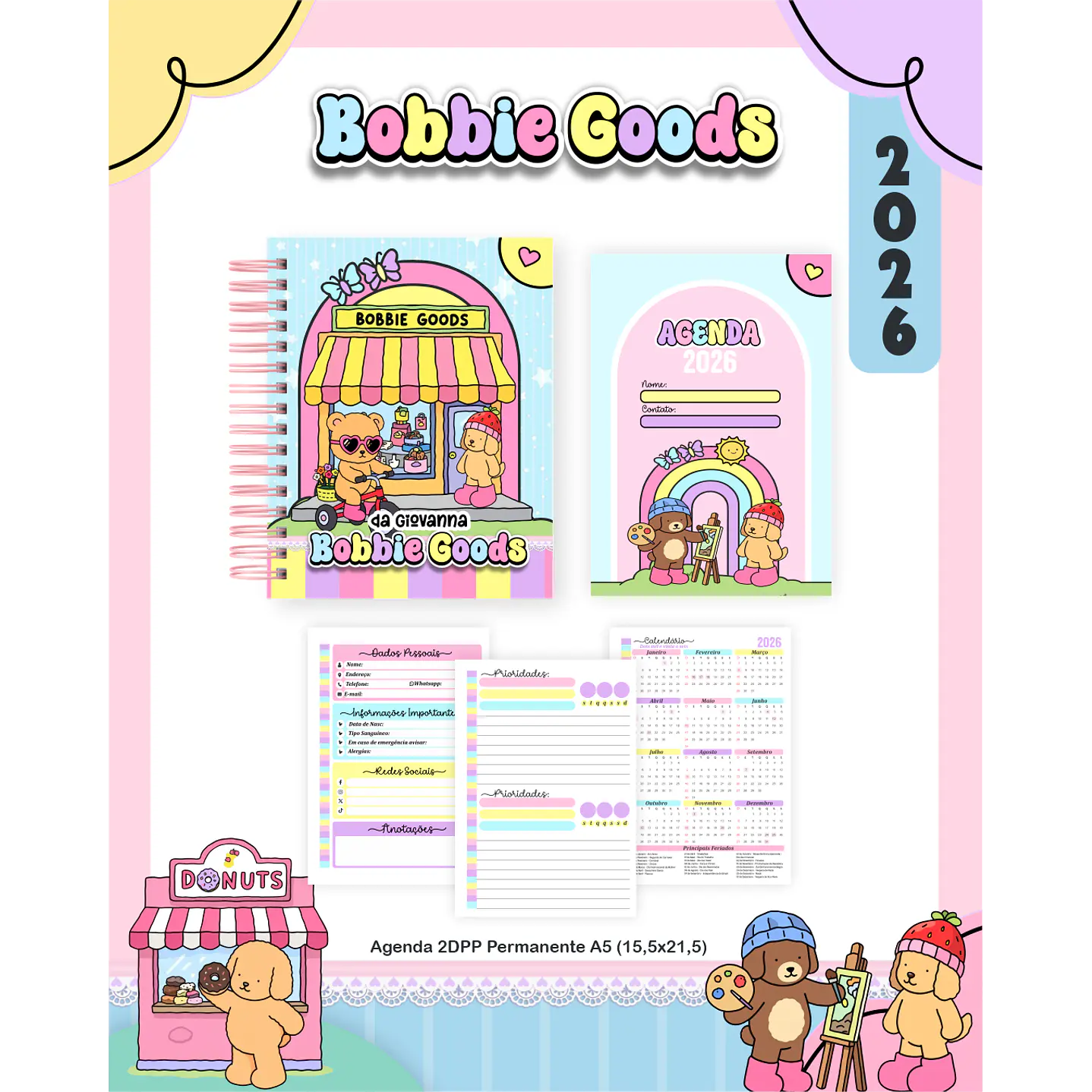 Encadernação Bobbie Goods Agendas e Planners 10