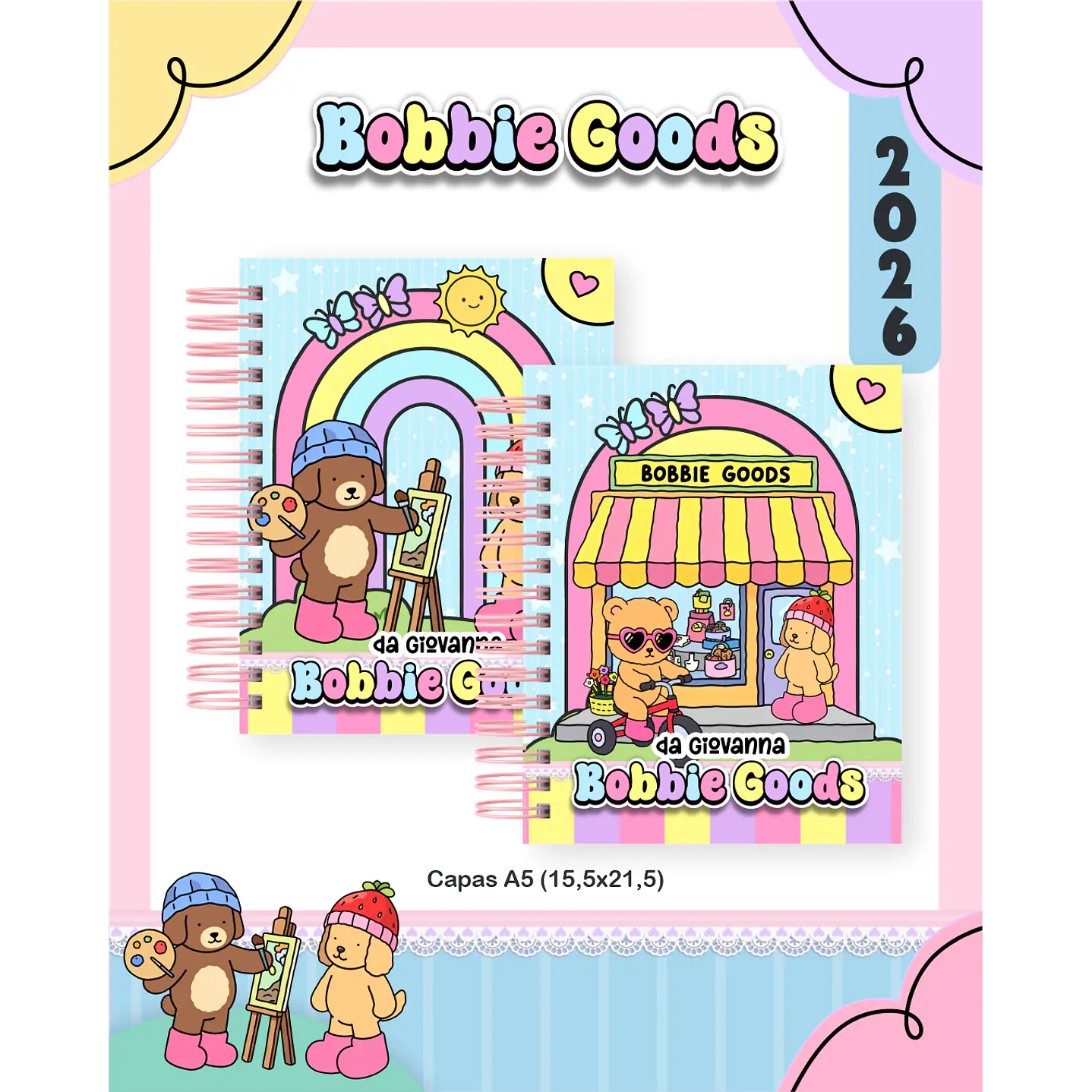 Encadernação Bobbie Goods Agendas e Planners 11