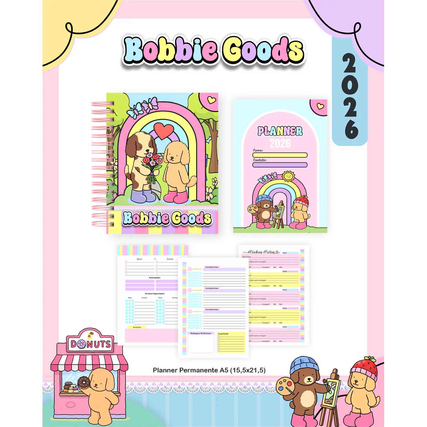 Encadernação Bobbie Goods Agendas e Planners 12