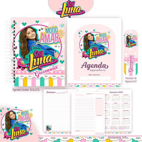 Soy Luna Kit Digital Encadernação - Volta às Aulas Completo