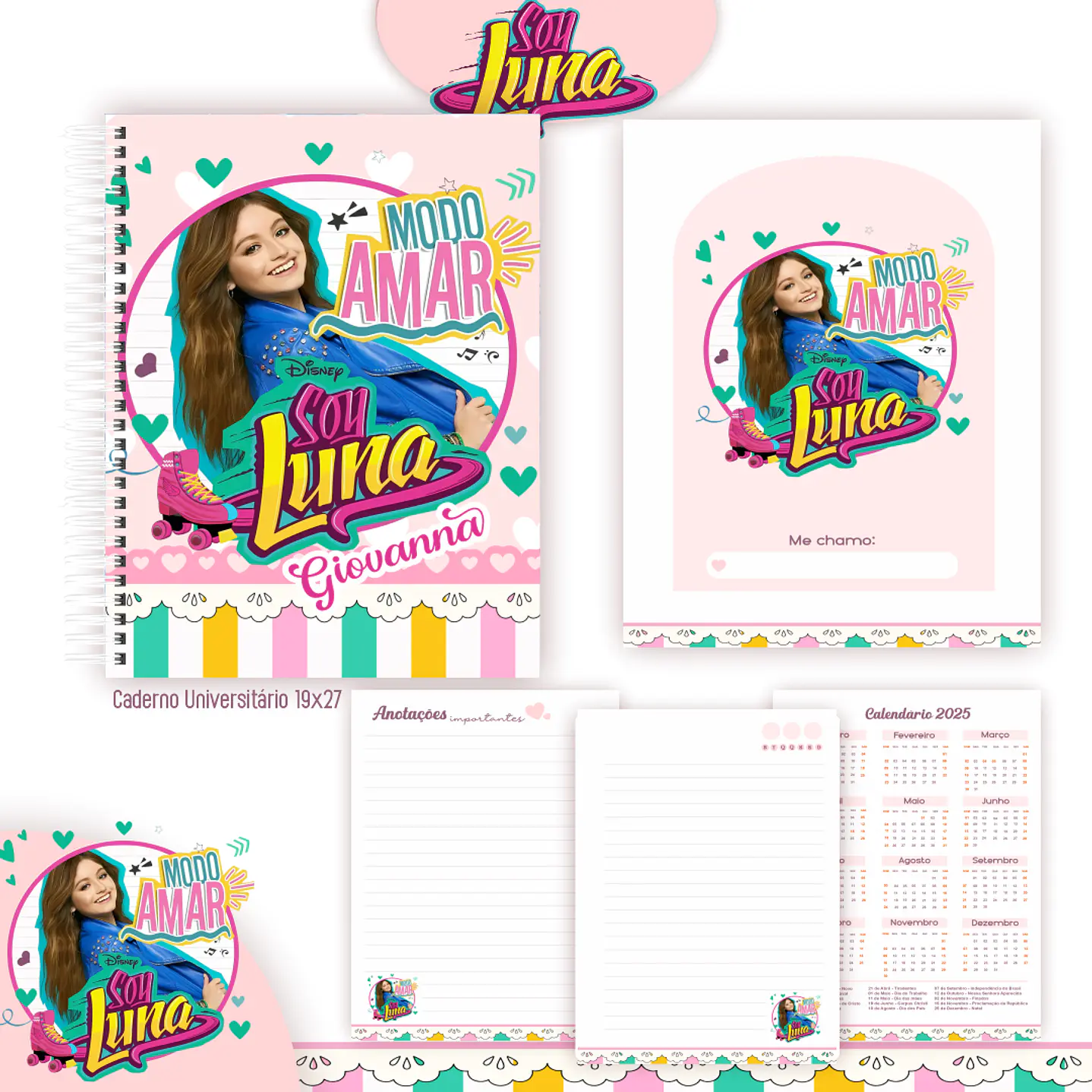 Soy Luna Kit Digital Encadernação - Volta às Aulas Completo 4