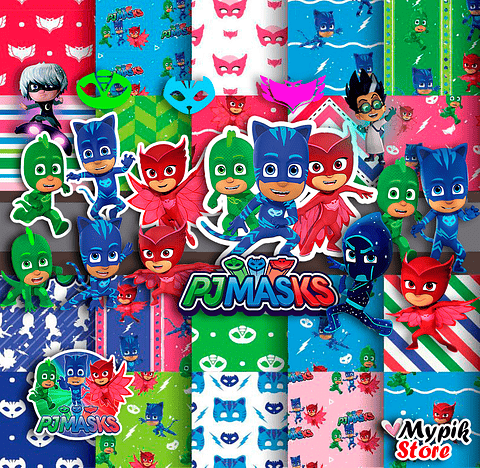 Super Kit Digital Pj Masks Imágenes digitales y documentos