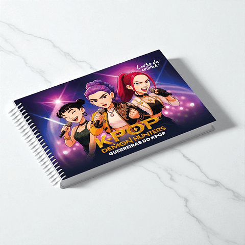 Kit Digital Caderno de Desenho Guerreiras do K-pop em PDF