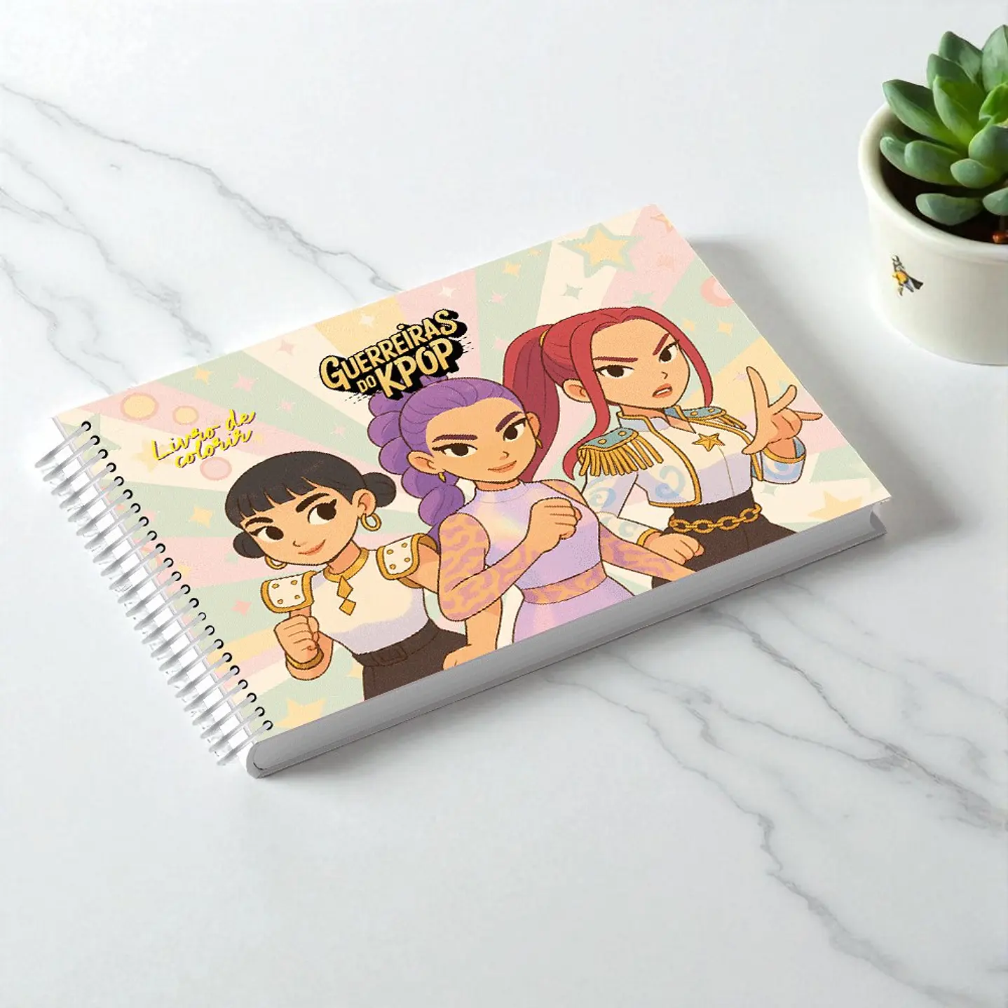Kit Digital Caderno de Desenho Guerreiras do K-pop em PDF 3