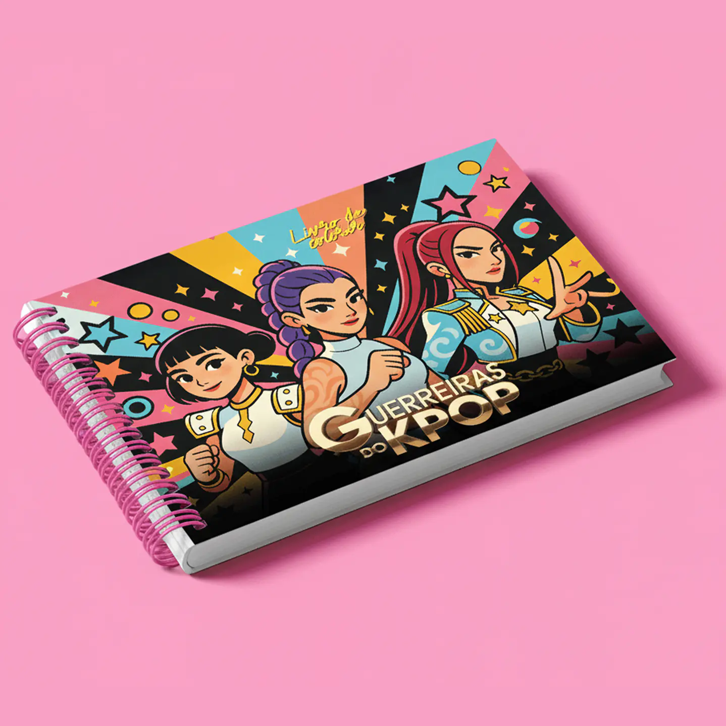 Kit Digital Caderno de Desenho Guerreiras do K-pop em PDF 1
