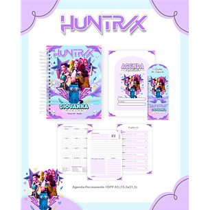 Kit Digital Encadernação Guerreiras do K-Pop HUNTR/X 