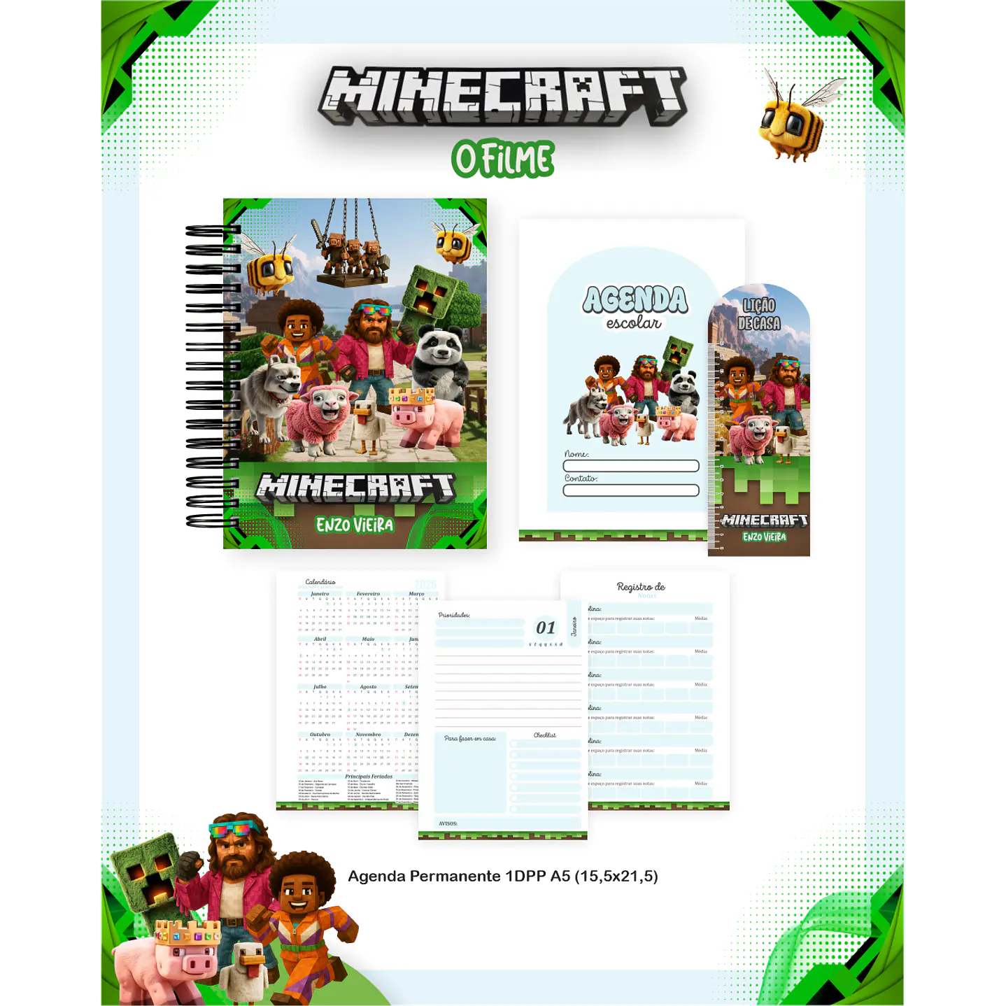Kit Digital Minecraft o Filme - Encadernação Completa PDF  4
