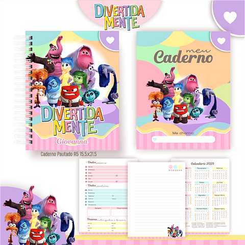 Kit Digital Encadernação Divertida Mente - Envio Automático