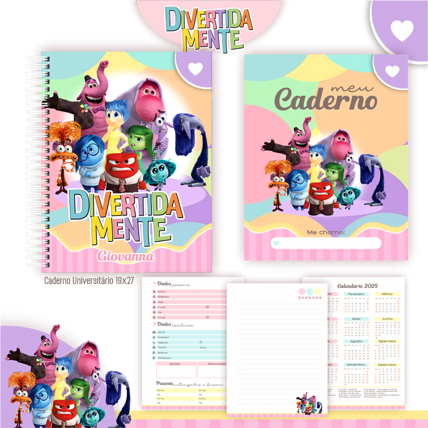 Kit Digital Encadernação Divertida Mente - Envio Automático 2