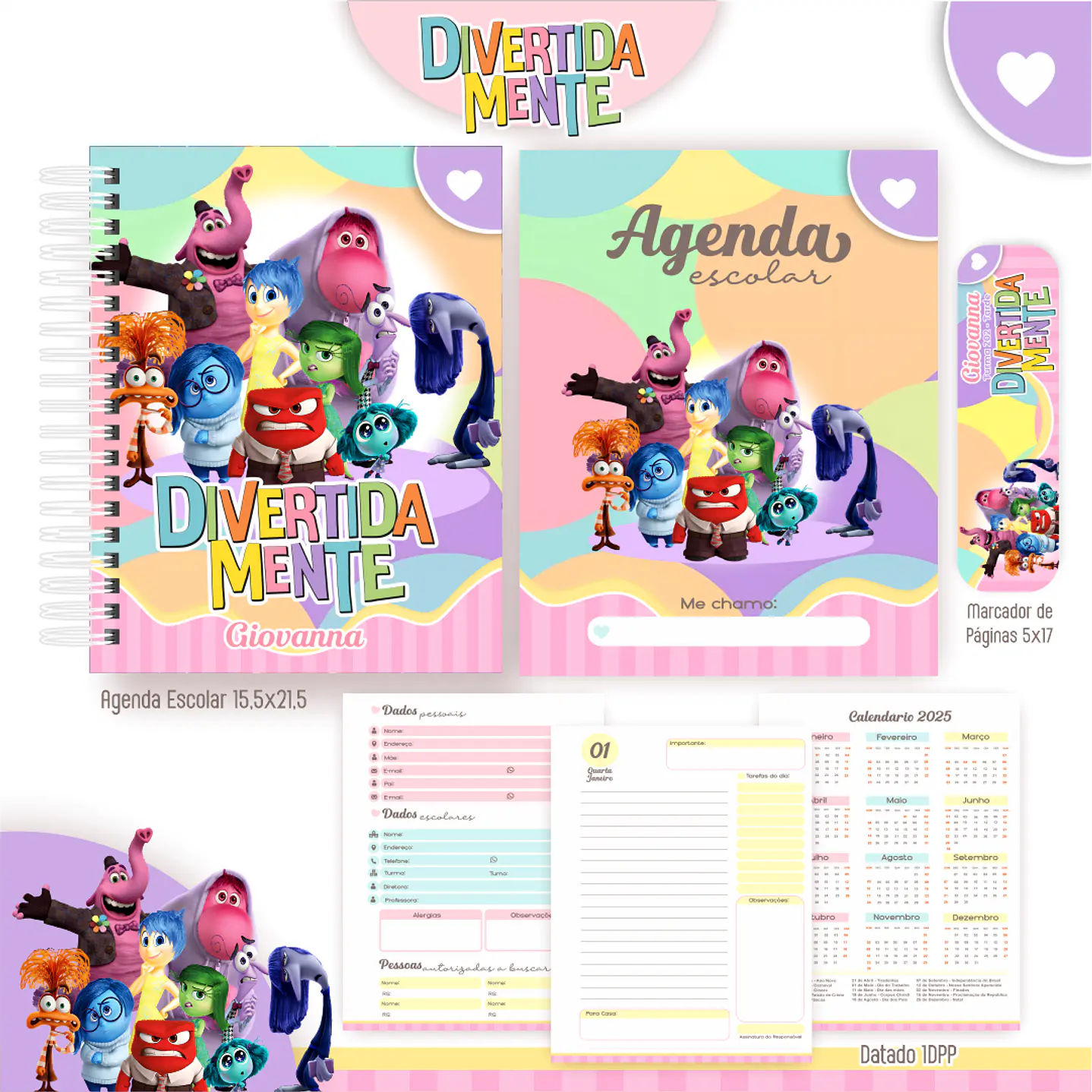 Kit Digital Encadernação Divertida Mente - Envio Automático 4