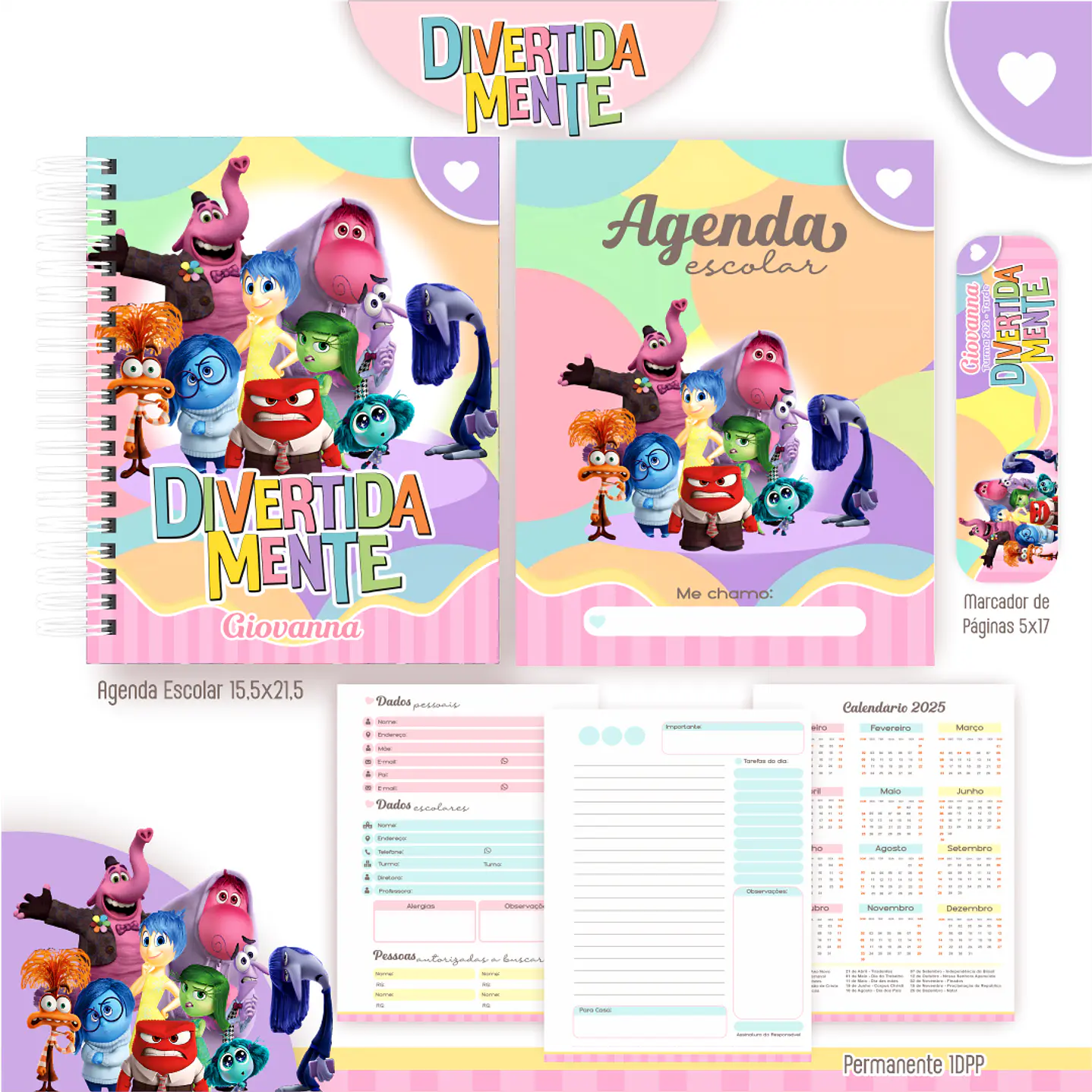 Kit Digital Encadernação Divertida Mente - Envio Automático 5