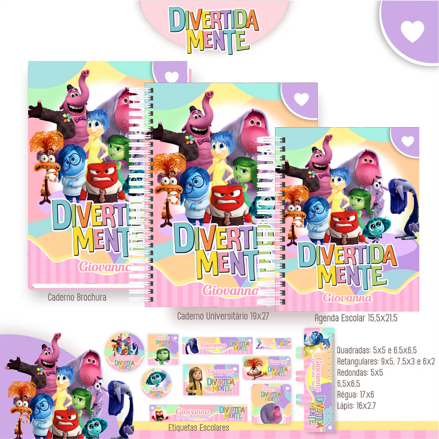 Kit Digital Encadernação Divertida Mente - Envio Automático 7